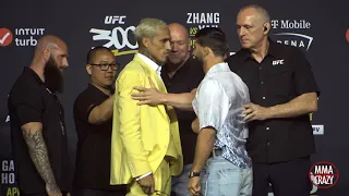 INTENSE Charles Oliveira and Arman Tsarukyan Presser FACE OFF for UFC 300