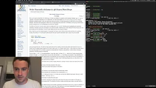 George Hotz | Programming | scheming in haskell sunday (noob lessons!) | Part1