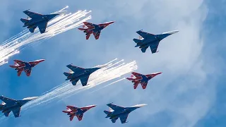 Russian Knights Aerobatics Team Showing Pure Sukhoi Power on SU-30SM |