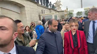 KATHERINE LANGFORD At fashion show dior in paris #dior #parisfashionweek #like #viral #shorts #