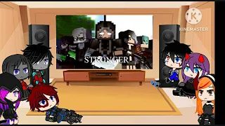 Rainimator friends react to "Stronger" - A Minecraft Music Video Extended Ver. Part 2