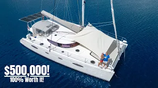 Ultimate Comfort + World Sailing 48' Catamaran (FULL Inside & Outside Tour)