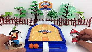 Wang's team and Disney goofy play basketball shooting machine toys Mandarin HD