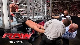 FULL MATCH — John Cena vs. Seth Rollins — Steel Cage Match: Raw, Dec. 15, 2014