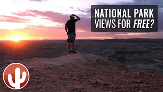 Little Painted Desert County Park | Desert on Fire at Sunset | Winslow, Arizona