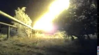 Газапровод после обстрела тяж. артиллерией 9.08, Донецк.