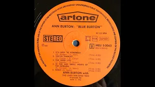 Ann Burton : "Blue Burton" / artone