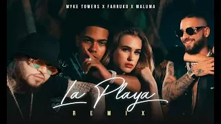 La Playa Remix 🌊🏄‍♀️ - Myke Towers, Maluma & Farruko (Video Oficial)