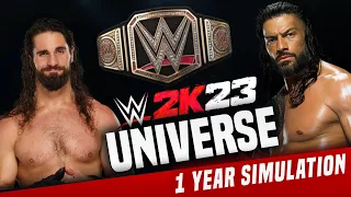 WWE 2K23 Universe Mode - 1 Full Year Simulation - WHAT HAPPENS!?
