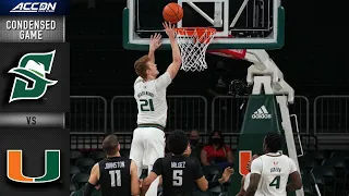 Stetson vs. Miami Condensed Game | 2021-22 ACC Men’s Basketball