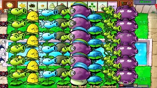 Plants vs Zombies - All Pea PvZ vs Fume shroom vs Gloom Shroom