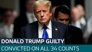 Former President Donald Trump is convicted of all 34 counts in New York hush money trial | ITV News