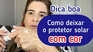 Faça seu  protetor solar com cor