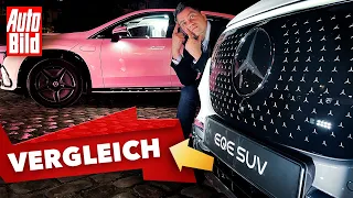 Mercedes EQE vs EQS SUVs (2022) | Ein Gefecht der Schwergewichte | Vergleich mit Dennis Petermann