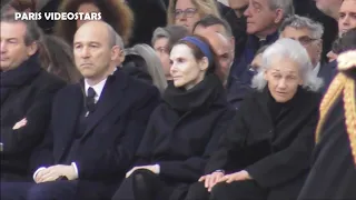 Obsèques nationales de Robert Badinter : sa veuve Elisabeth émue lors des adieux - 14 février 2024