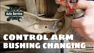 Replacing  Rear control Arm Bushing on a Mercedes w210