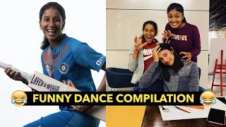 Funny Dance Compilation of Indian Women Cricketers 😂 | Mithali Raj | Veda Krishnamurthy | Harleen