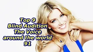 Top 9 Blind Audition (The Voice around the world 91)(REUPLOAD)