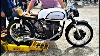 Isle of Man Racer.... Stunning 1961 Manx Norton 350 start up