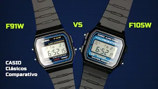 Casio F91W vs F105W ¿Cual Reloj Económico Comprar?