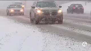 Drivers battle nasty morning commute as snowstorm blows through