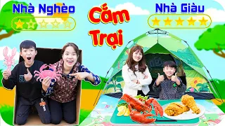 Thử Thách Cắm Trại Nhà Giàu VS Cắm Trại Nhà Nghèo ♥ Min Min TV Minh Khoa