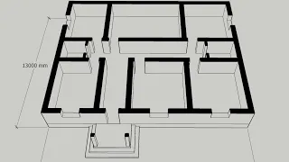 uchaska preokt 13x16 m #design  #home #plan #uy