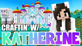 💙Minecraft RAINBOW SHEEP CASTLE! Craftin' w/ Katherine Ep. 37