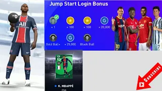 OPENING PACK NEW ACCOUNT DAY 1 LOGIN GOT MBAPPE FEATURED PLAYER PES2021 MOBILE 1/14/21