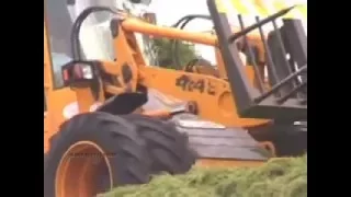 NEW HOLLAND TM 150 TRACTOR SILAGE FORAGE WAGONS COUNTY CORK JUNE 2009