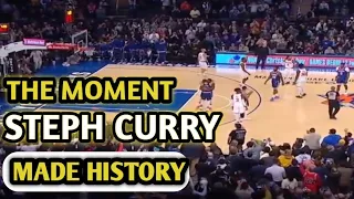 THE MOMENT STEPHEN CURRY BECAME THE ALL-TIME-3-POINT LEADER. 🔥