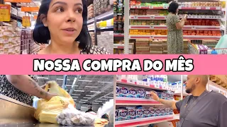 Fizemos nossa compra do mês no assaí atacadista