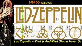 What Is And What Should Never Be - Led Zeppelin - Guitar + Bass TABS Lesson (Request)