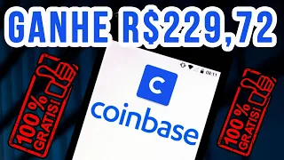 Como Ganhar Dinheiro Na Coinbase Gratuitamente ||Ganhe R$ 229,72 Sem Investir||