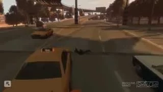 GTA 4 - Аварии, трюки и падения (Stunts and Crashes) #11