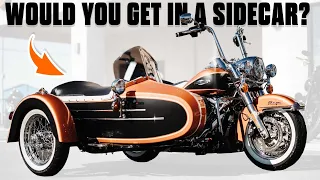 Would You Get In a Sidecar Attached to a Harley-Davidson?