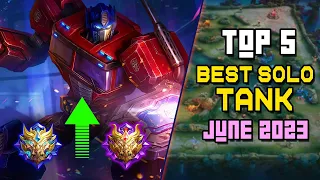 Top 5 BEST TANK to RANK UP Fast! | Mobile Legends (June 2023)