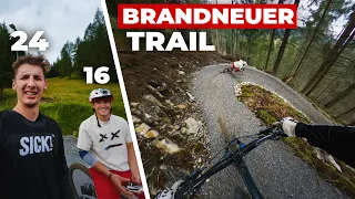 16 JÄHRIGER fordert mich heraus?! NEUER FLOWTRAIL in TIROL! (Zugspitz-Arena)