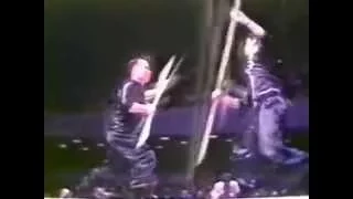 Rare footage of Hung Gar Grandmaster YC Wong Staff Set