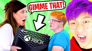 Friend’s Mom STEALS New XBOX Series X from Kid!? *CRAZIEST STORY EVER* (LANKYBOX REACTION!)