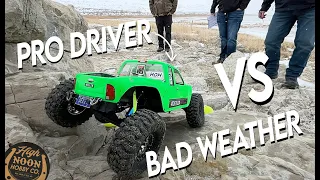 BAD WEATHER hits in the middle of C2 RC crawling comp! [Can a PRO driver beat the elements?]