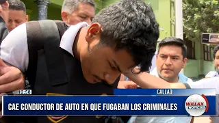 Willax Noticias Edición Mediodía - FEB 08 - 2/4 - CAE CONDUCTOR QUE FUGABA CON CRIMINALES | Willax