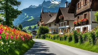 🇨🇭Driving in Switzerland _ Swiss Village Lungern , Spectacular View