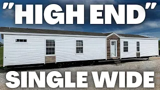 This "LOADED OUT" single wide mobile home is INSANE! Prefab House Tour