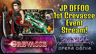 Tackling JP 1st Crevasse Event Release!! Showcasing Auron FR BT+ Weapons! [DFFOO JP]