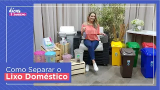 LIVE - Como Separar o Lixo Doméstico | Dicas Sanremo