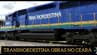FERROVIA TRANSNORDESTINA - OBRAS CONTINUAM AVANÇANDO NO ESTADO DO CEARÁ - IMAGENS 20/01/2023