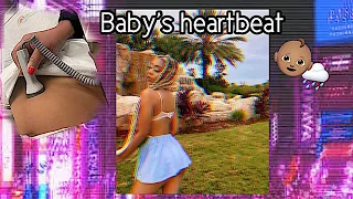 HEAR THE BABYS HEARTBEAT W ME 🥰