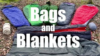 Sleeping Bags and Blankets. My choices for Wild Camping, Bushcraft, Hammock camping and Backpacking.