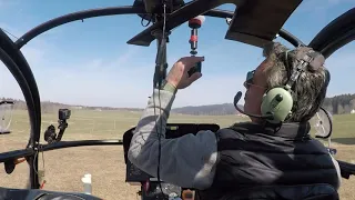 Hélicoptère Alouette 2 vol en solo